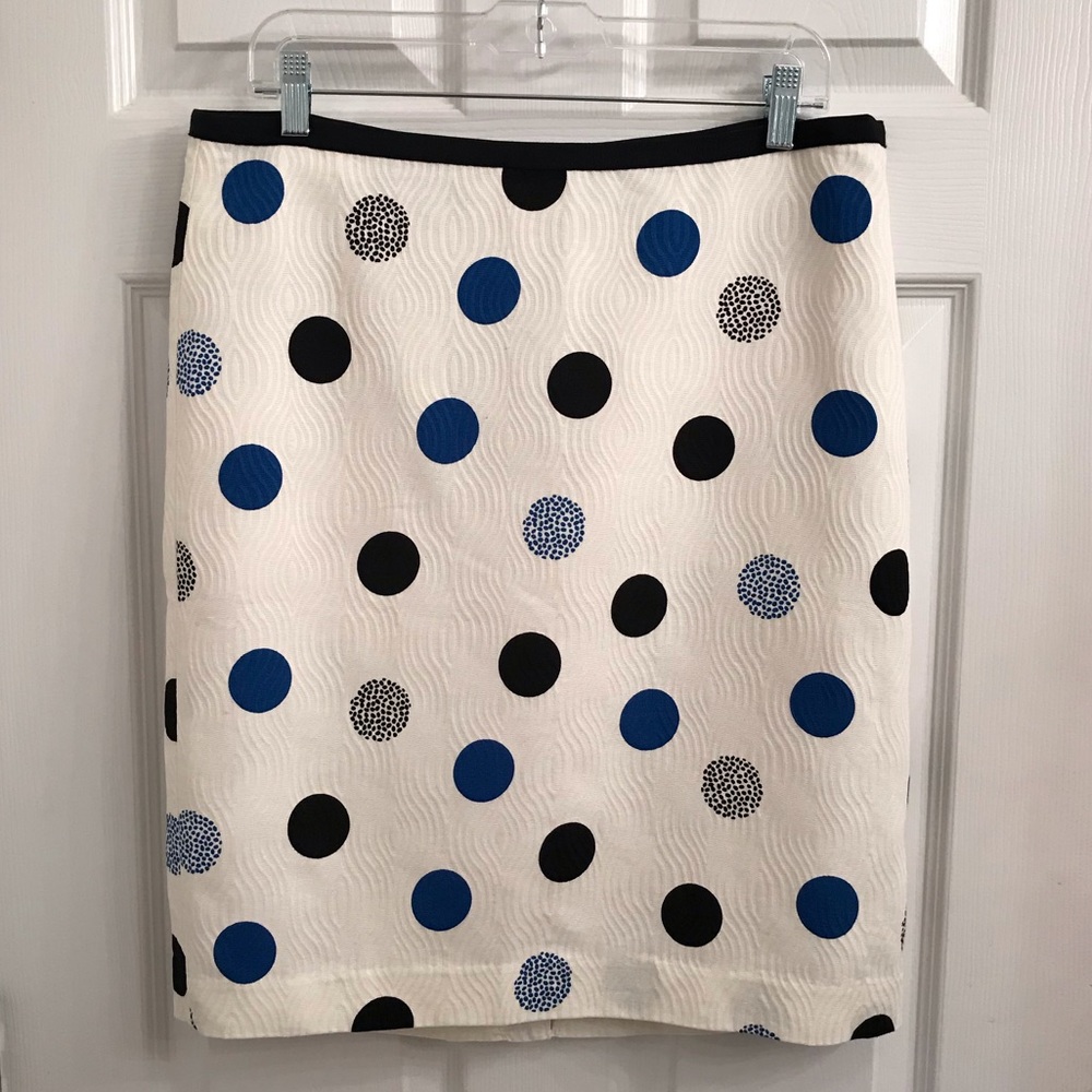 TALBOTS Skirt Polka Dot Pattern Size 14P NWT